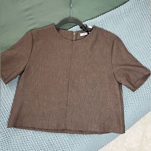 Top Size Small color Taupe New